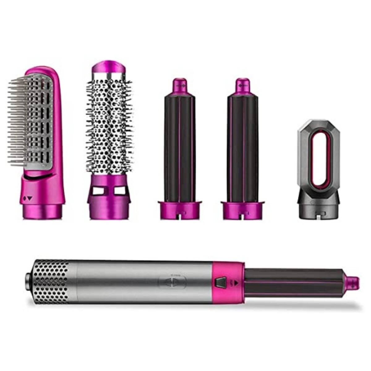 5-in-1 Electric Hair Dryer Brush Kit – Blow Dryer, Straightener, Curler, Volumizer & Styler